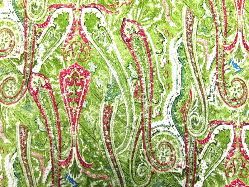 Printed Silk Charmeuse0
