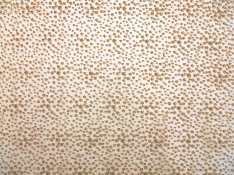 Metallic Flocked Tulle0