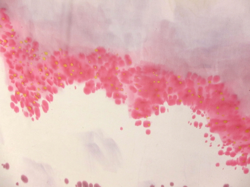 Hand Painted Silk Chiffon0