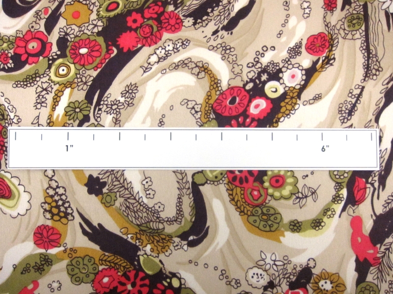 Printed Silk Charmeuse 1