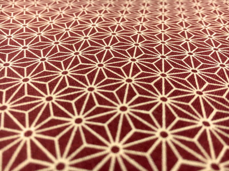 Japanese Printed Midweight Cotton with Geometric Tessellations 2