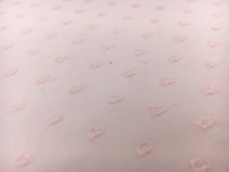 Dotted Swiss Silk Chiffon in Baby Pink0