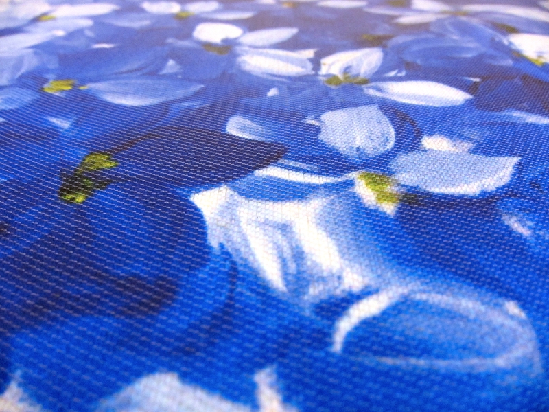 Printed Silk Mikado Panel with Watermelon and Florals1