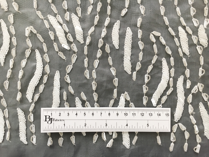 Beaded Silk Organza Panel1