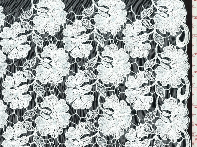 Ivory Embroidered Illusion0