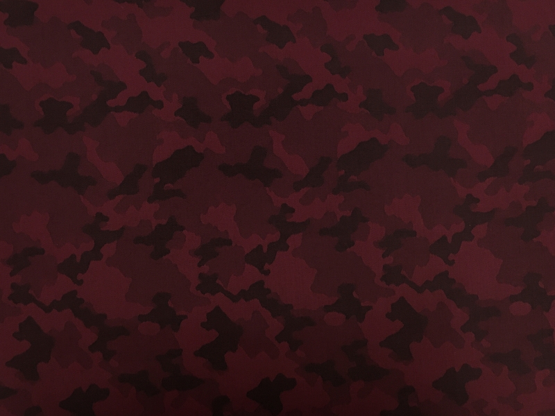 Italian Wool Camouflage Jacquard Suiting in Wine0