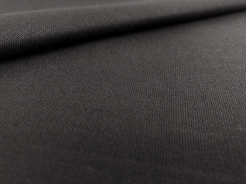 Linen Cotton Lycra Blend in Black0