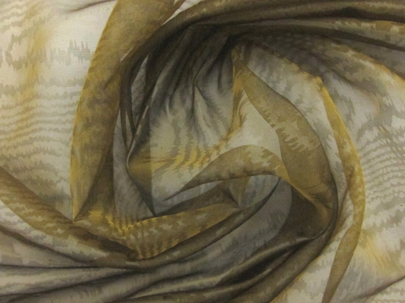  Iridescent Silk Blend Organza Moiré 0