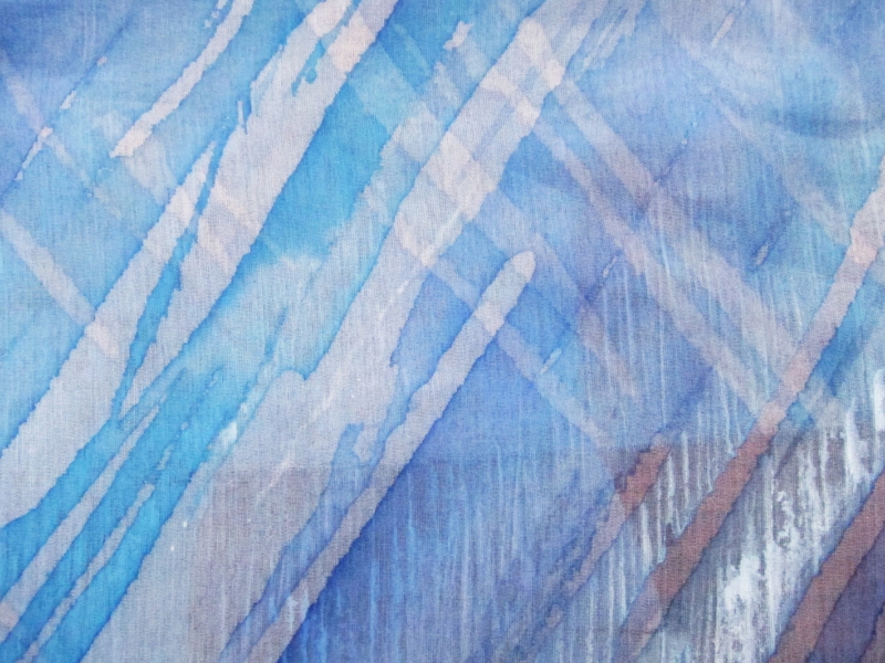 Hand Painted Silk Organza0