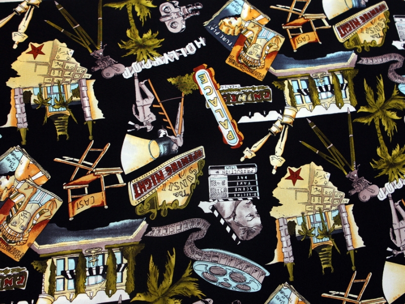 Printed Silk Crepe de Chine1