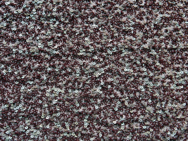 Sequins on Silk Chiffon0