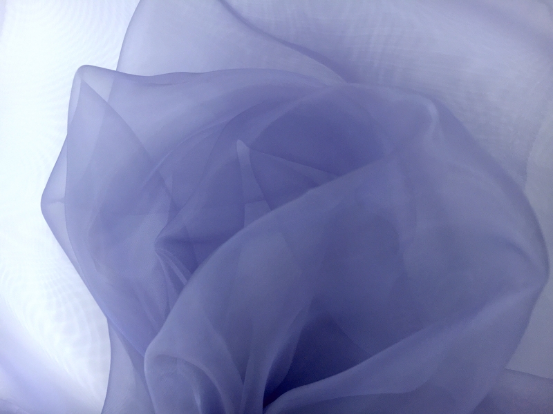 Japanese Polyester Extra Fine Organza in Wisteria0