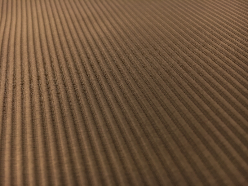 Italian Cotton and Acetate Ottoman in Castoro2