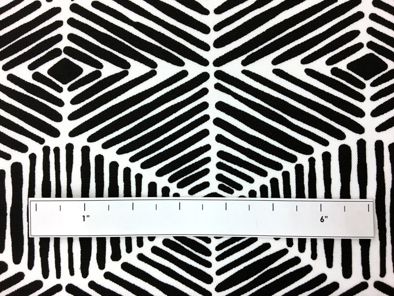 Outdoor Spun Polyester Canvas with Geometric Print1