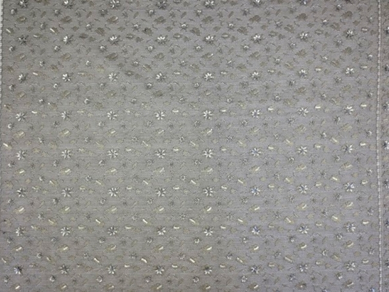 Beaded Metallic Chantilly Lace3