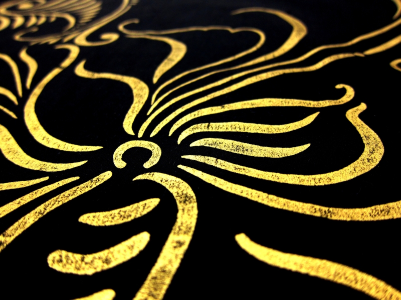 Metallic Print Silk Doupioni2