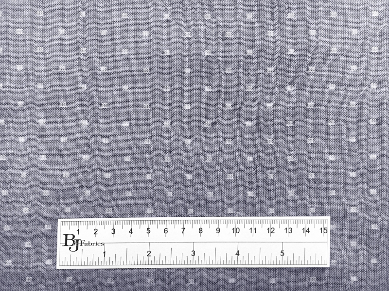 Double Gauze Cotton Chambray Dobby in Indigo4