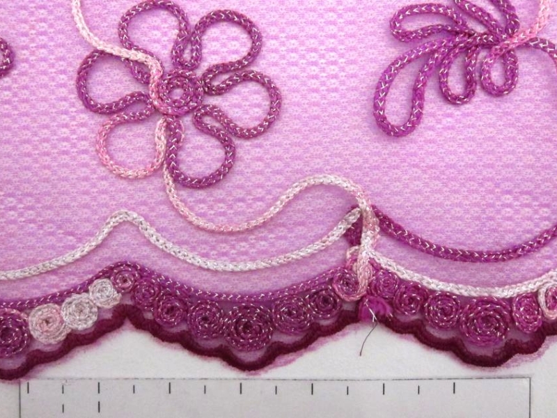 Metallic Ribbon Embroidered Souffle1