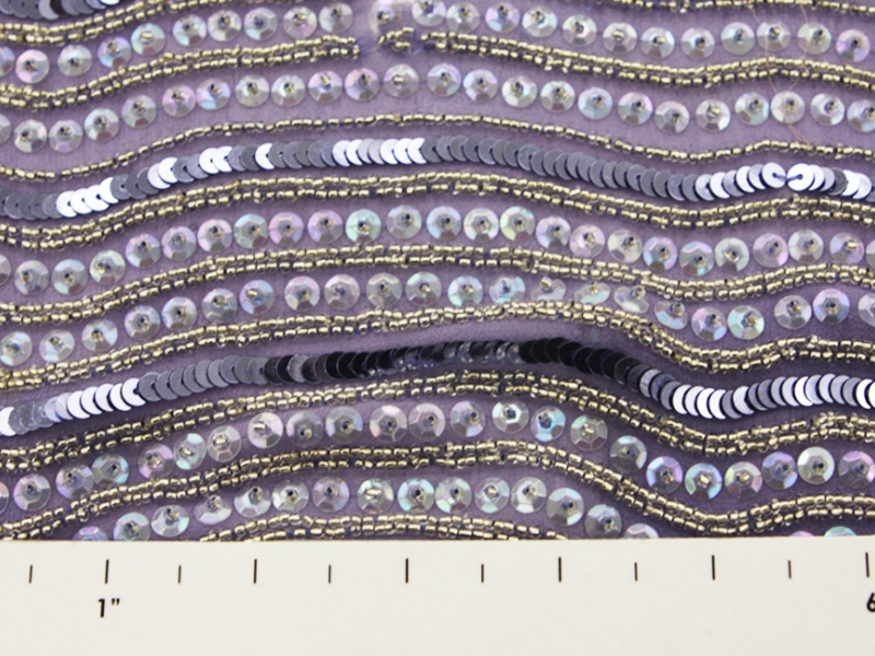Sequins on Silk Chiffon1