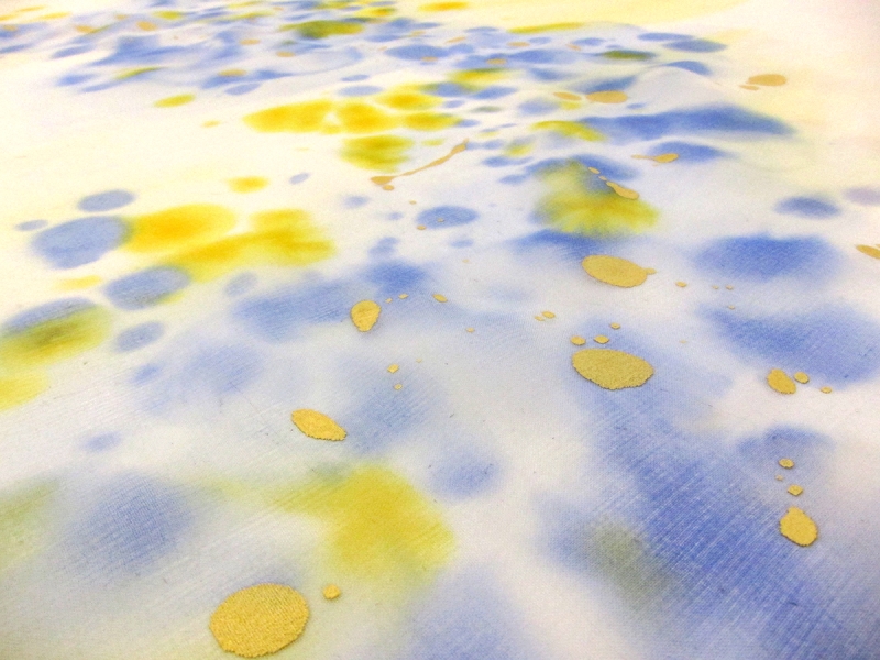 Hand Painted Silk Chiffon1