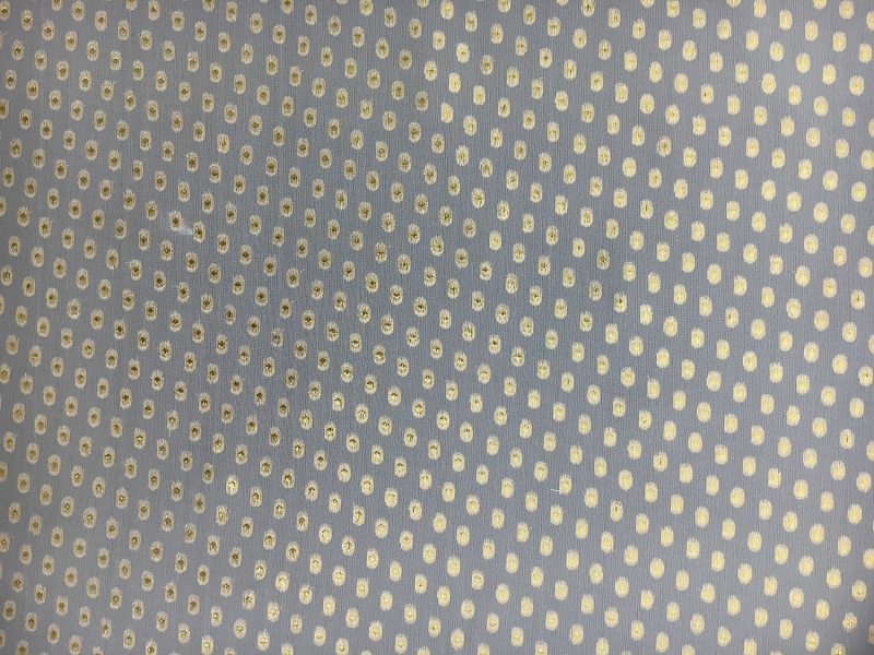 Silk Chiffon with Metallic Aspirin Dots1