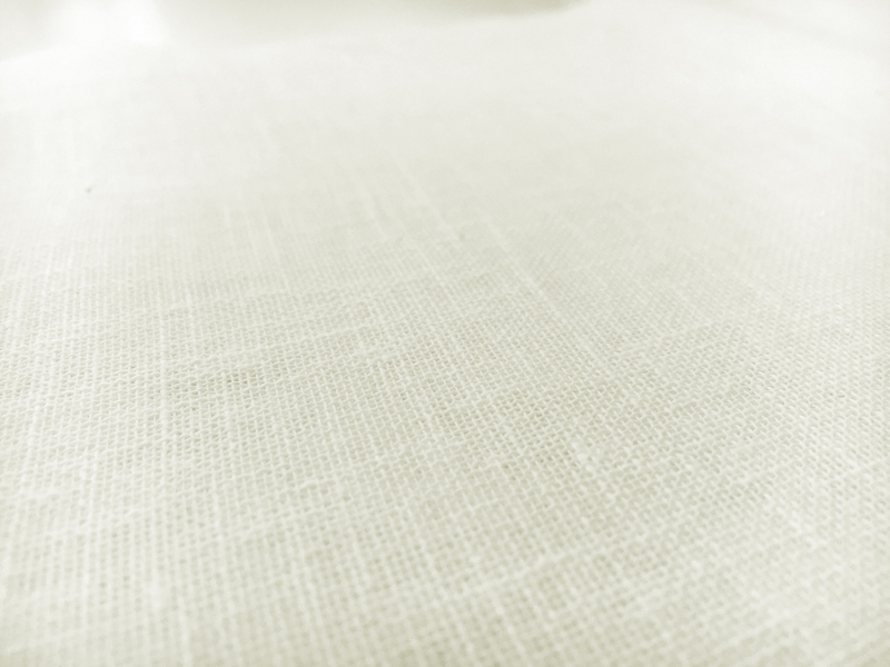 Extra Wide Poly Cotton Sheer Mesh in Ivory0