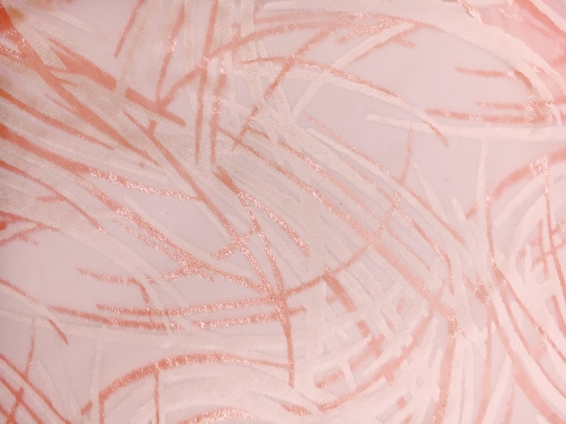 Silk and Lurex Velvet with Abstract Strokes0