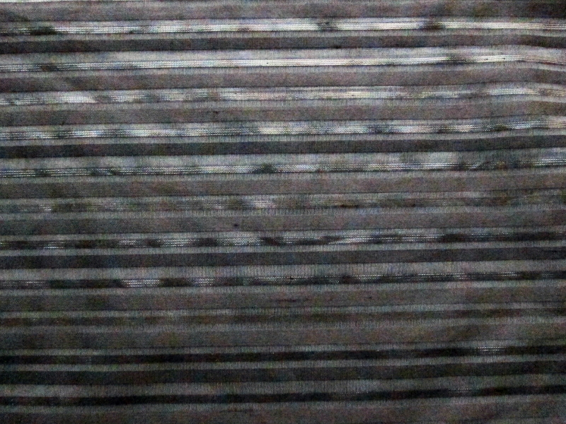 Silk Metallic Striped Organza0