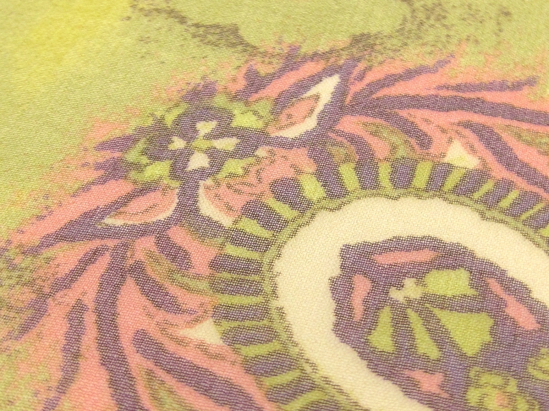 Printed Silk Chiffon  with Small Paisleys and Flowers2