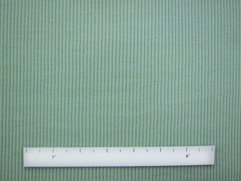 Virgin Wool Rib Knit in Seafoam1