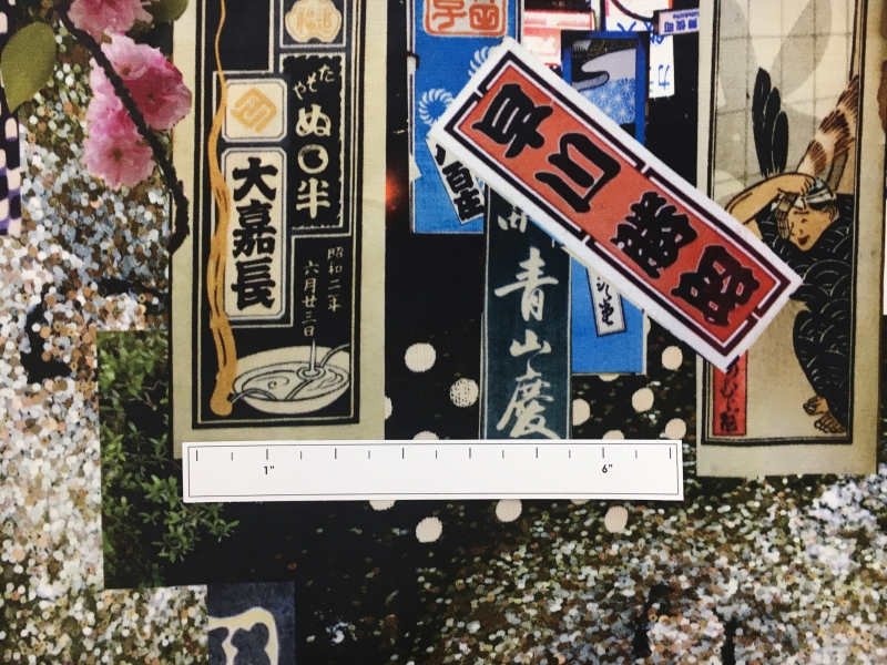 Libertine Printed Cotton and Rayon Sateen with a Tokyo Scene Collage1