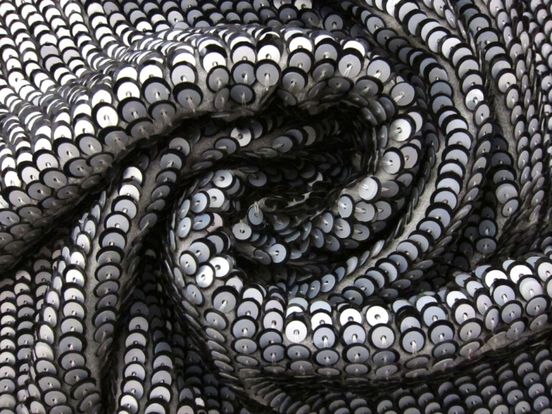 Layered Sequins on Silk Chiffon 1