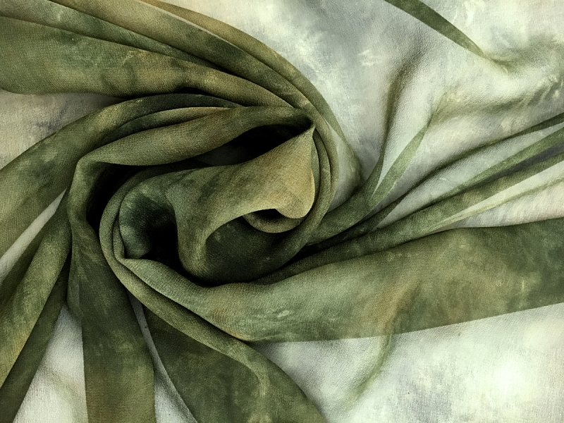 Tie Dye Silk Chiffon0