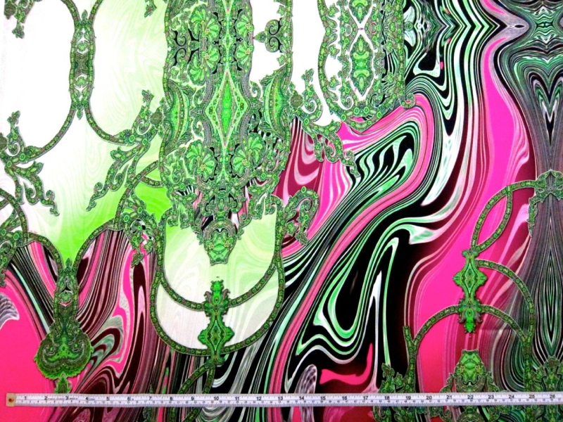 Printed Silk Charmeuse Panel1