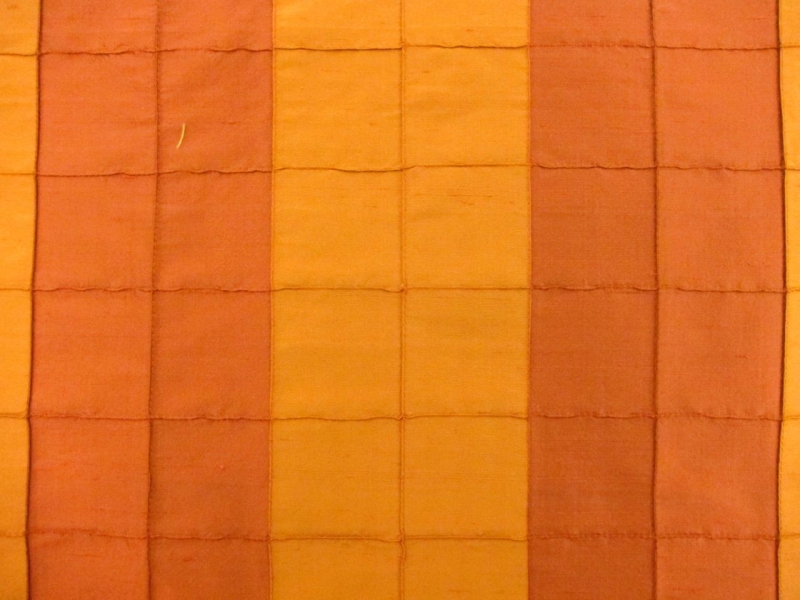 Iridescent Tucked Silk Shantung0