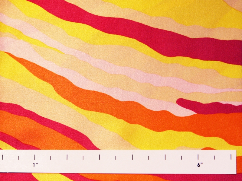 REDUCED Printed Silk Charmeuse0