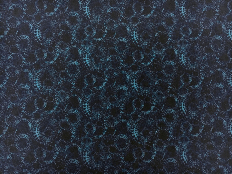 Cotton Broadcloth Print With Spiderwebs Motif0