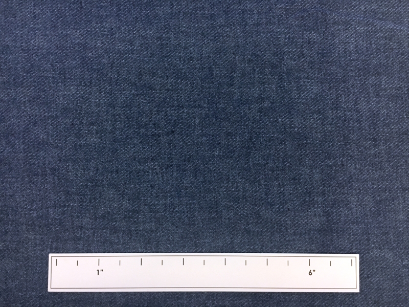 Poly Cotton Linen Blend Twill in Indigo3