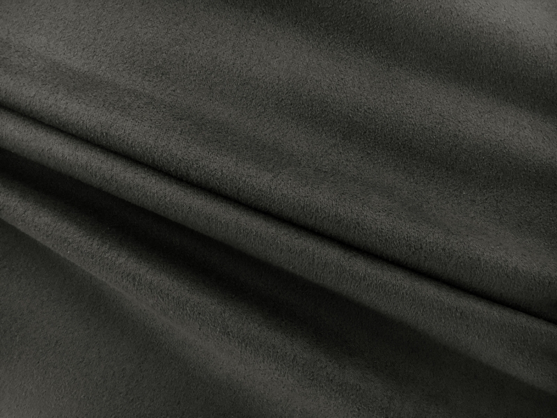 Stretch Suede with Scuba Backing in Black0