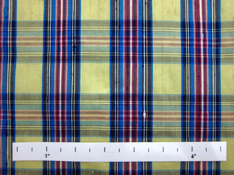 Silk Shantung Plaid1