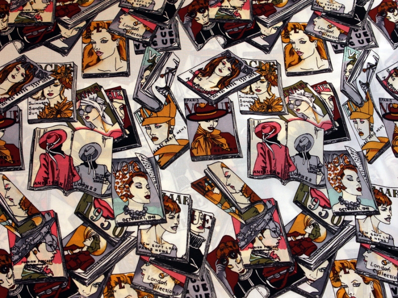 Printed Silk Crepe de Chine1