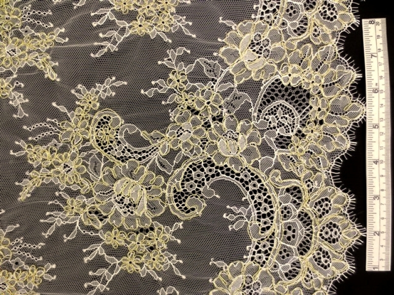 Metallic Alençon Lace0
