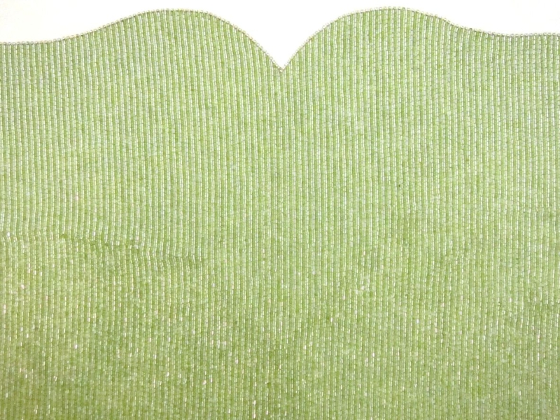 Suzanne Green Bugle Bead Embroidered Tulle Bodice 0