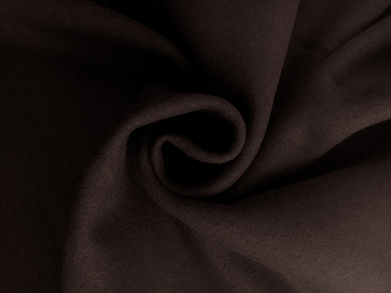 Italian Felted Wool Double Knit in Espresso 1