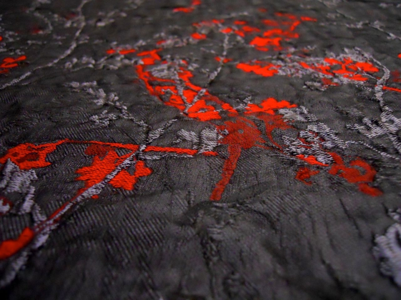 Metallic Silk Blend Lamé Organza Cloqué Panel2