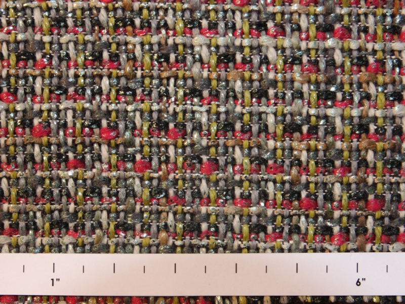 Wool Metallic Tweed0