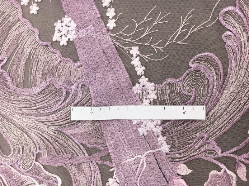 Metallic Embroidered Tulle Panel1