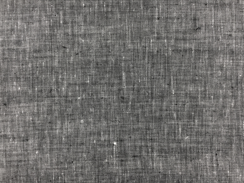 Two Toned Lightweight Linen in Black White2