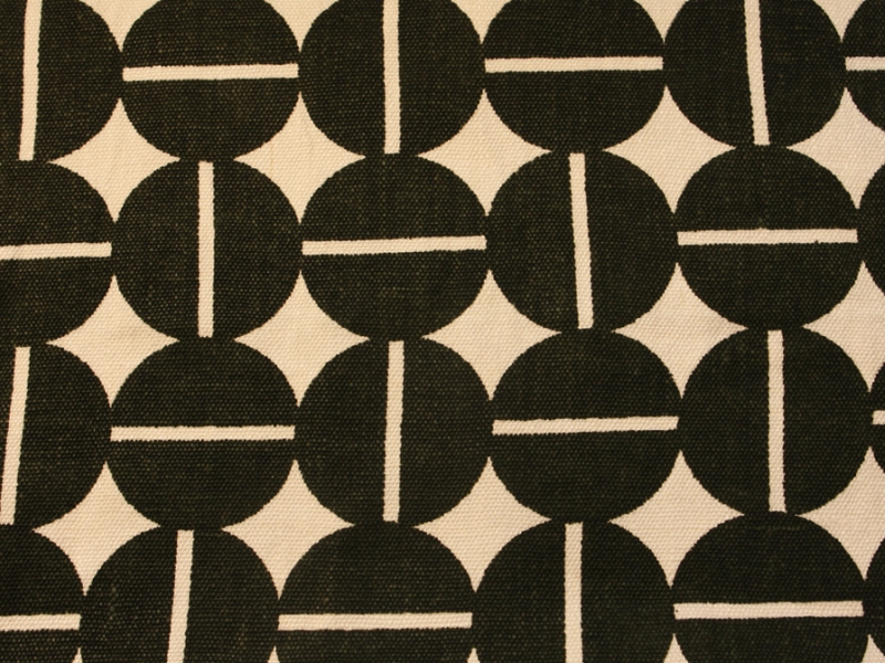Linen Upholstery Geometric Print0