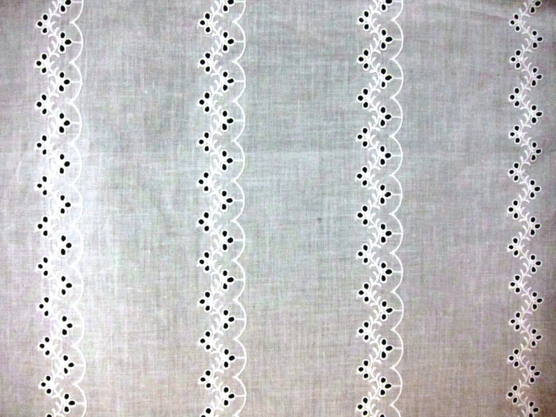 Cotton Eyelet in White0